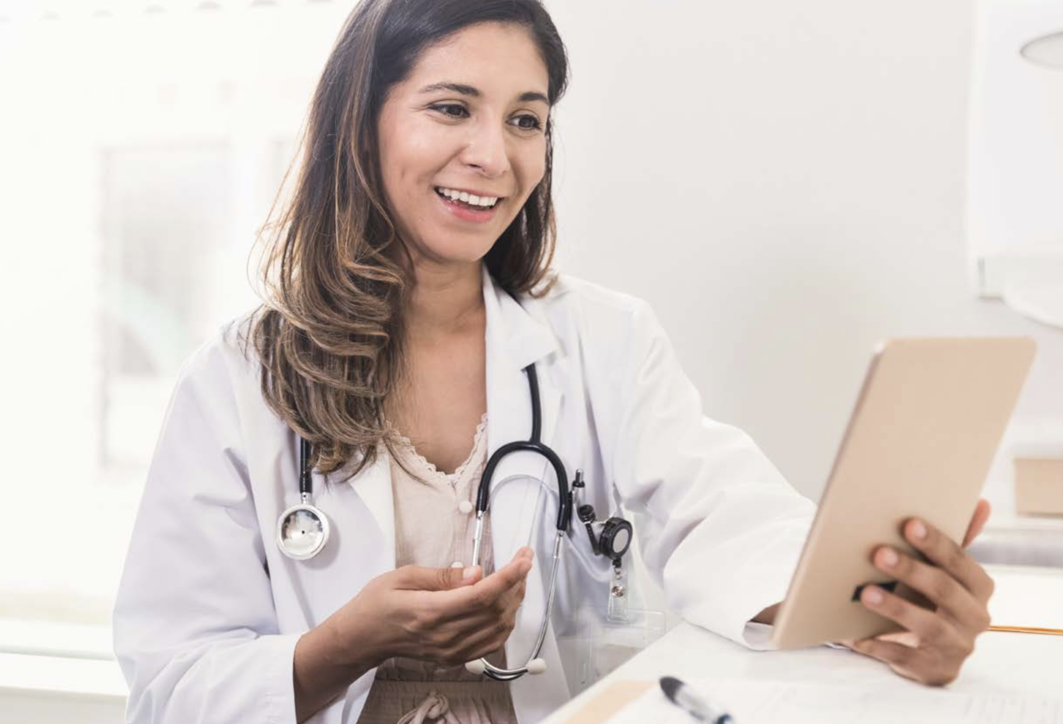 telemedicine doctor on ipad