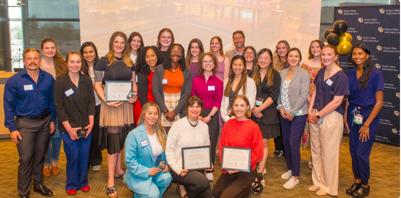 Student Senate Excellence Award Group Photo.